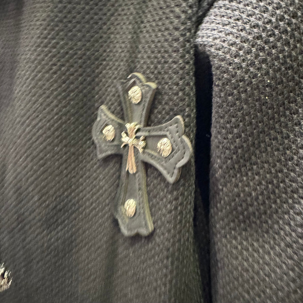 Chrome Hearts embellished knitted hoodie