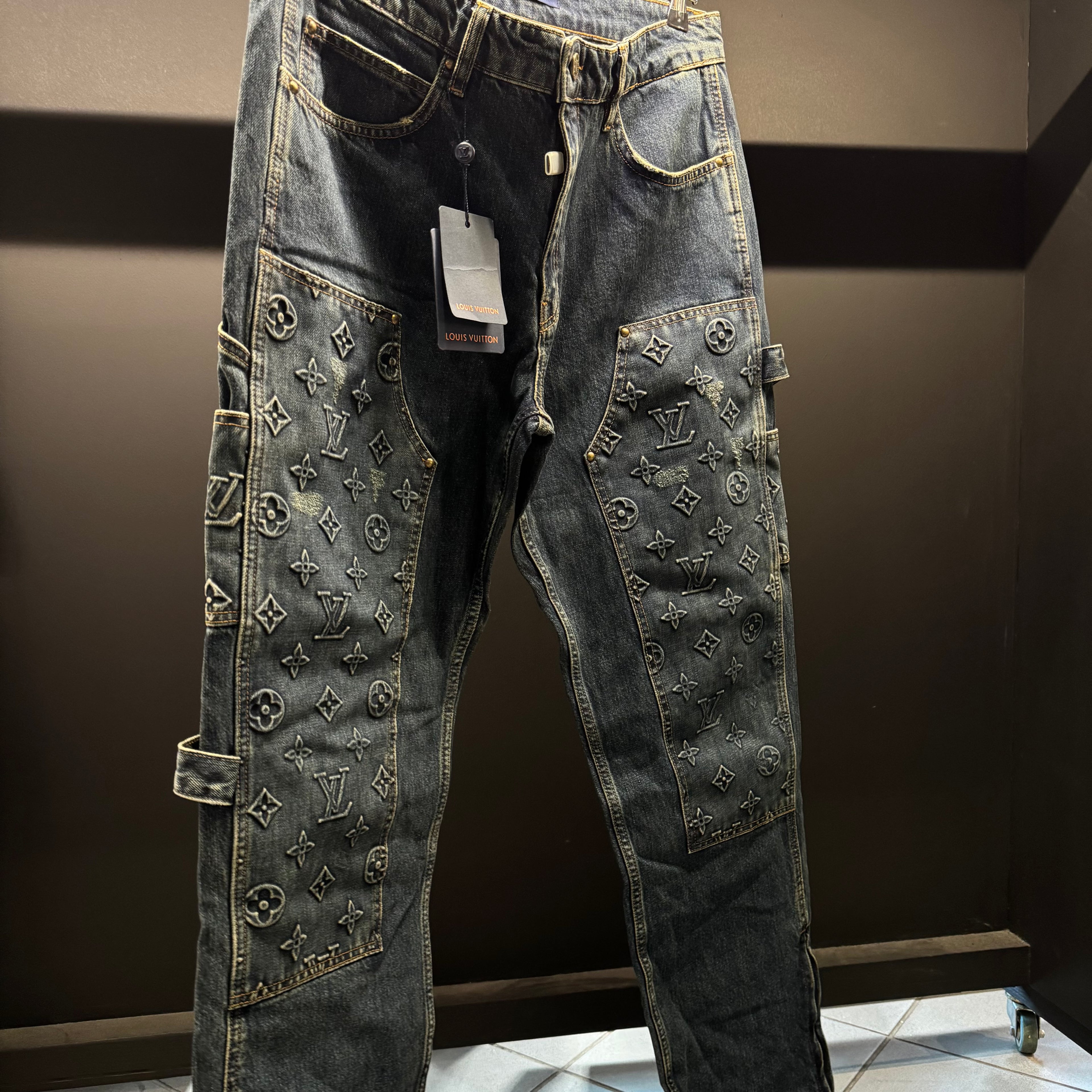 Louis Vuitton monogram denim pants