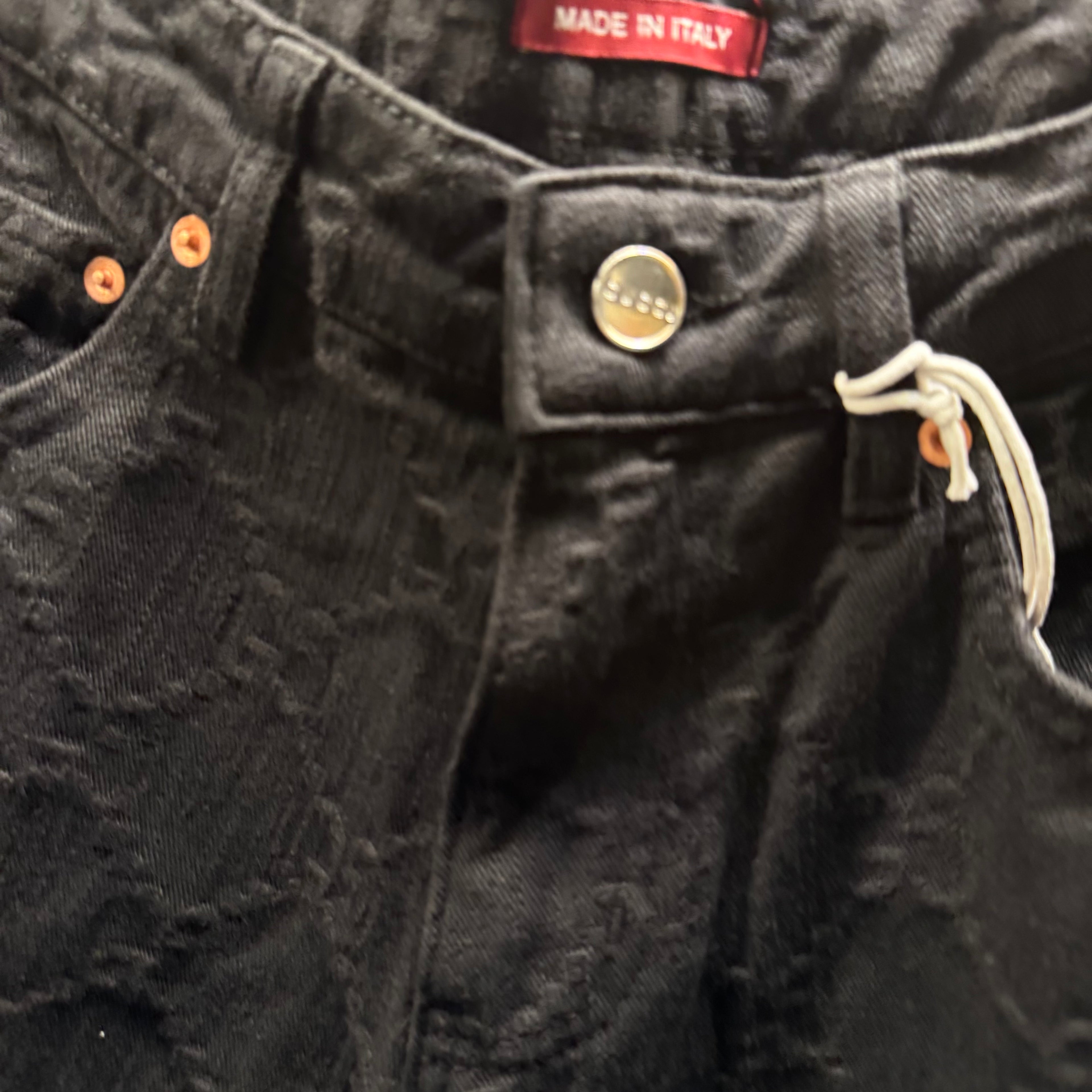 Gucci Monogram black denim pants