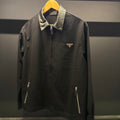 Prada jacket leather collar