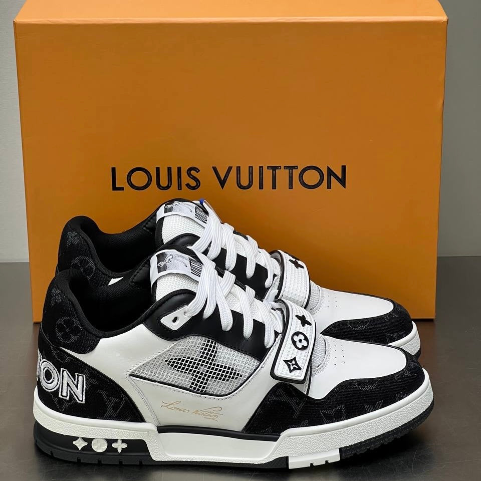 Louis Vuitton trainer sneaker Velcro strap!