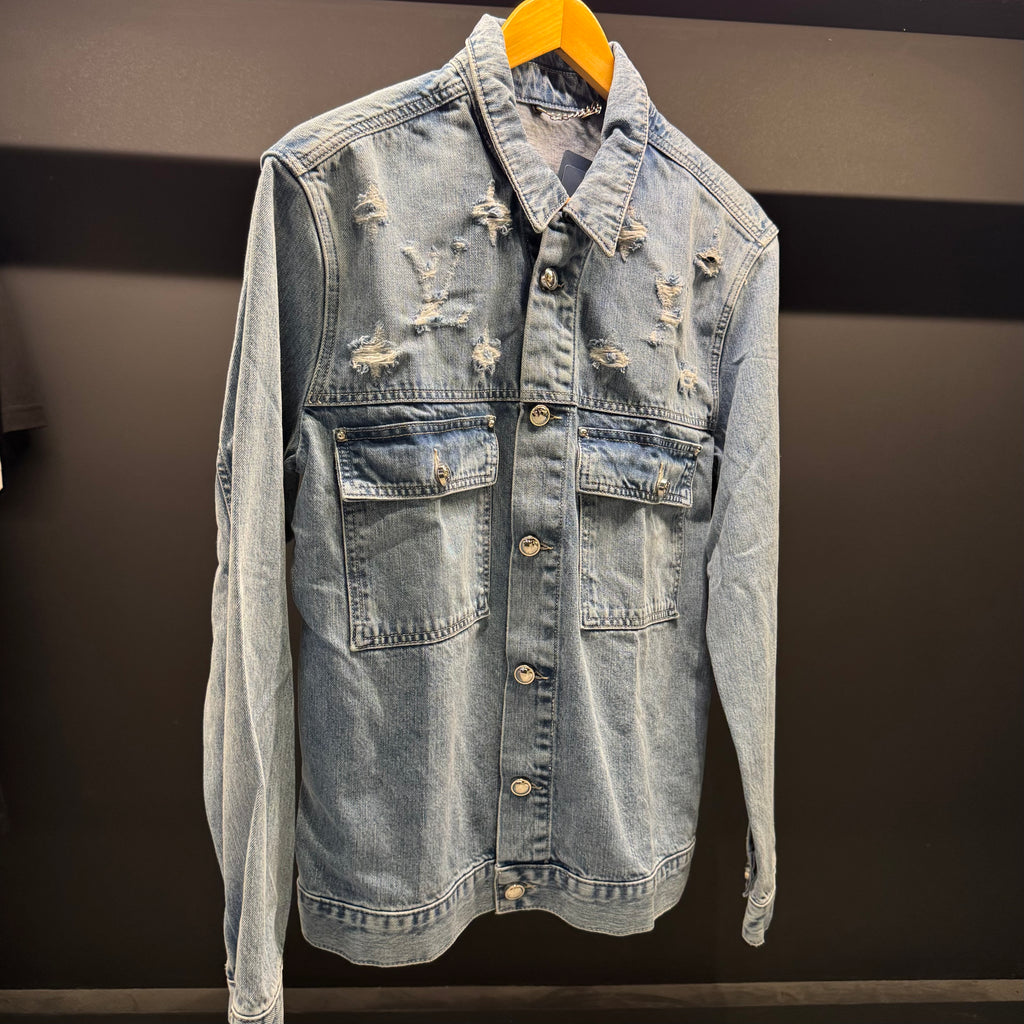 Louis Vuitton half monogram denim jacket