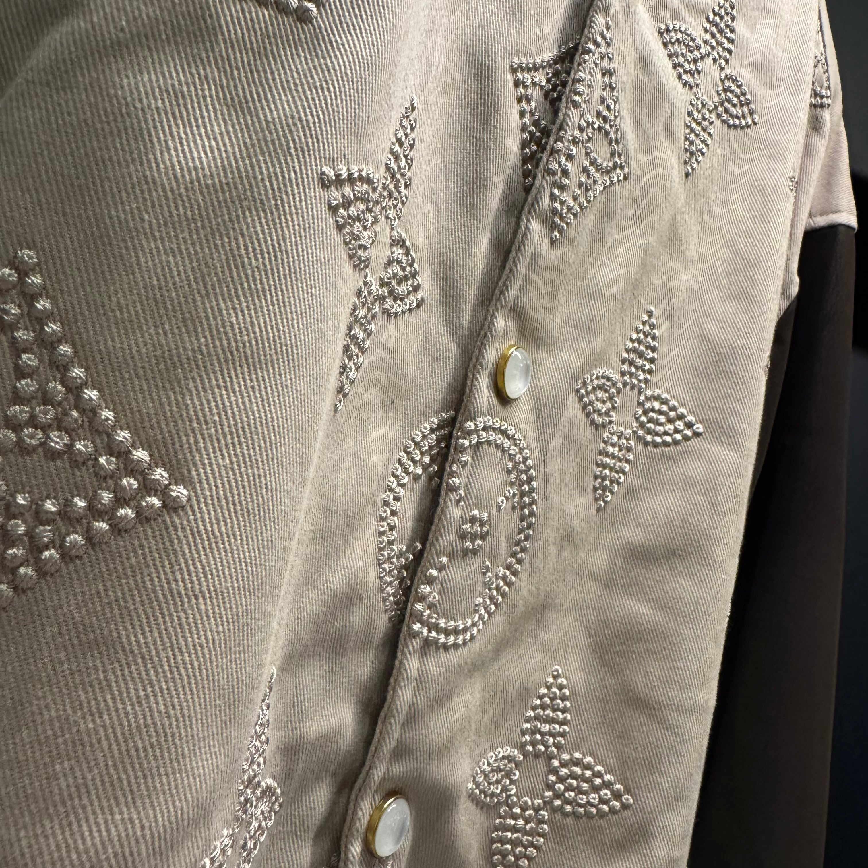 Louis  Vuitton monogram embroidered varsity jacket