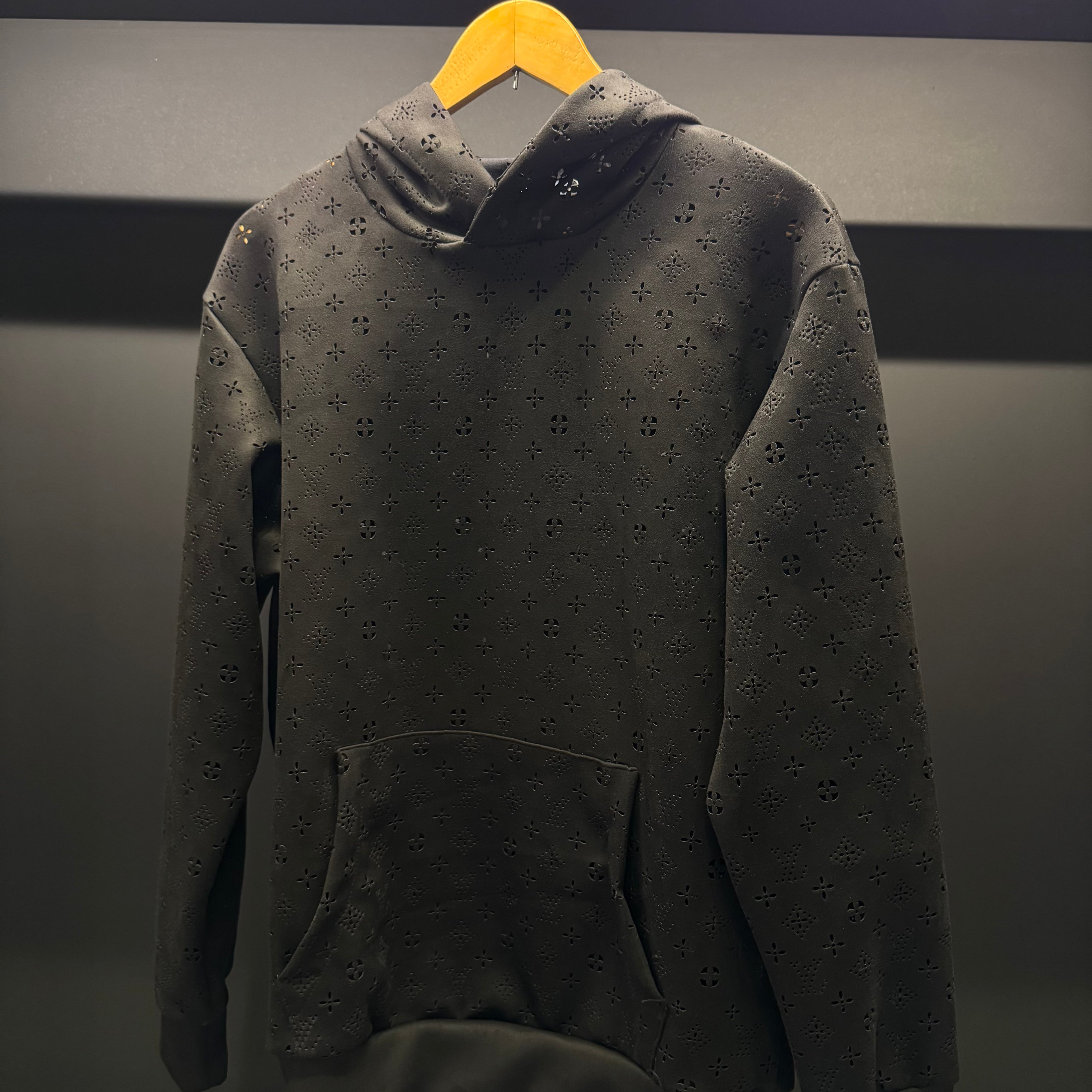 Louis Vuitton monogram pierced hoodie