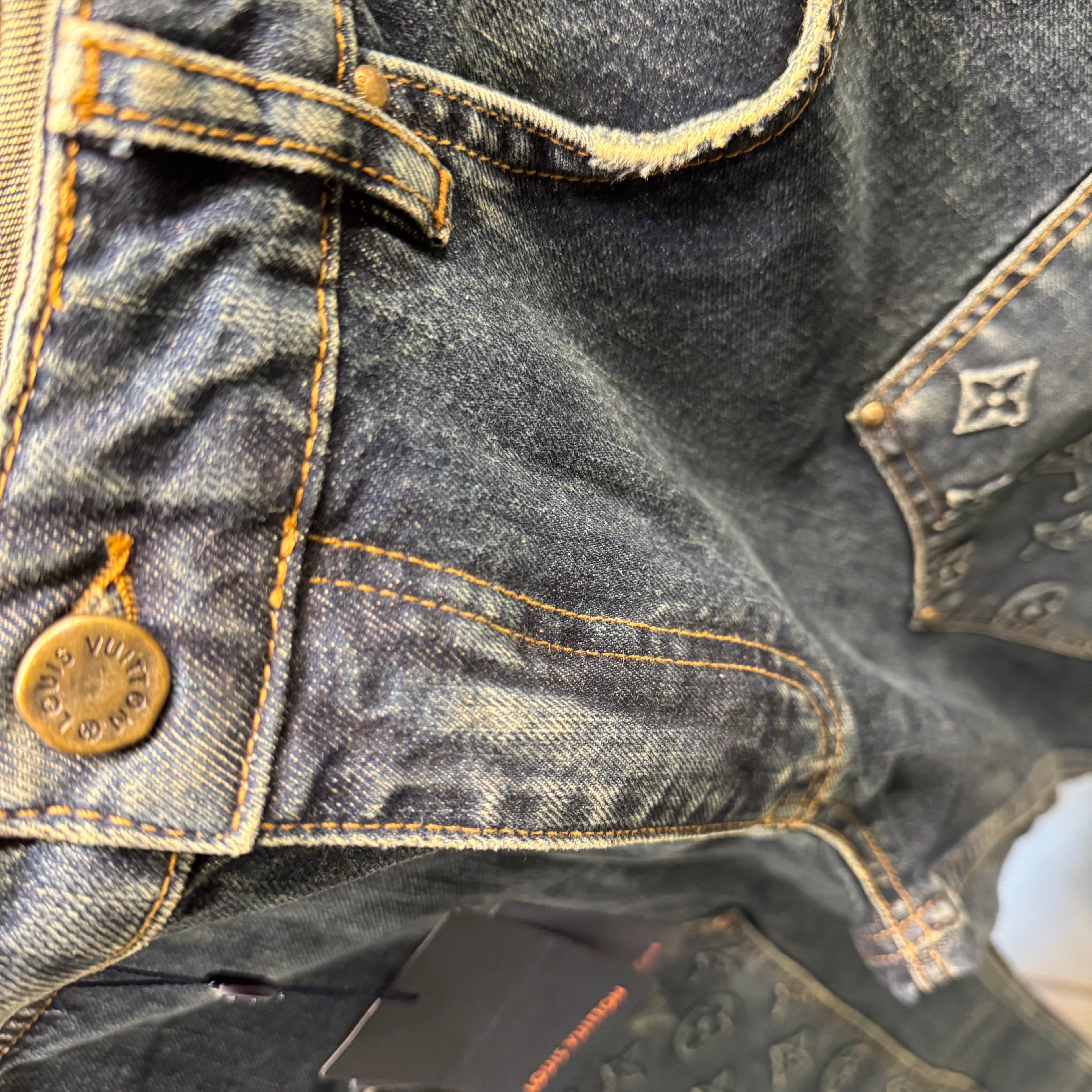 Louis Vuitton monogram denim pants