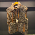Loewe logo print hooded fleece gilet jacket