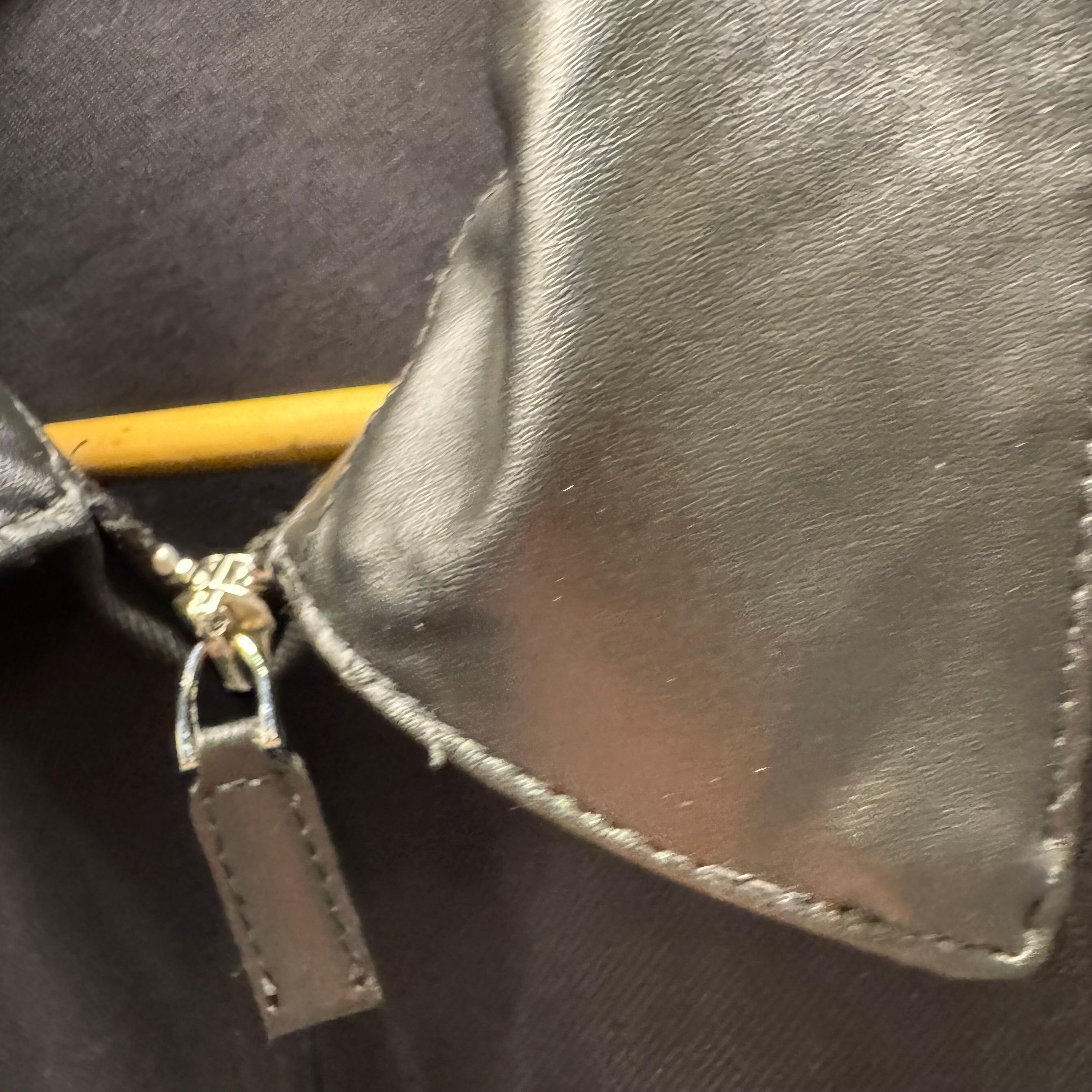 Prada jacket leather collar