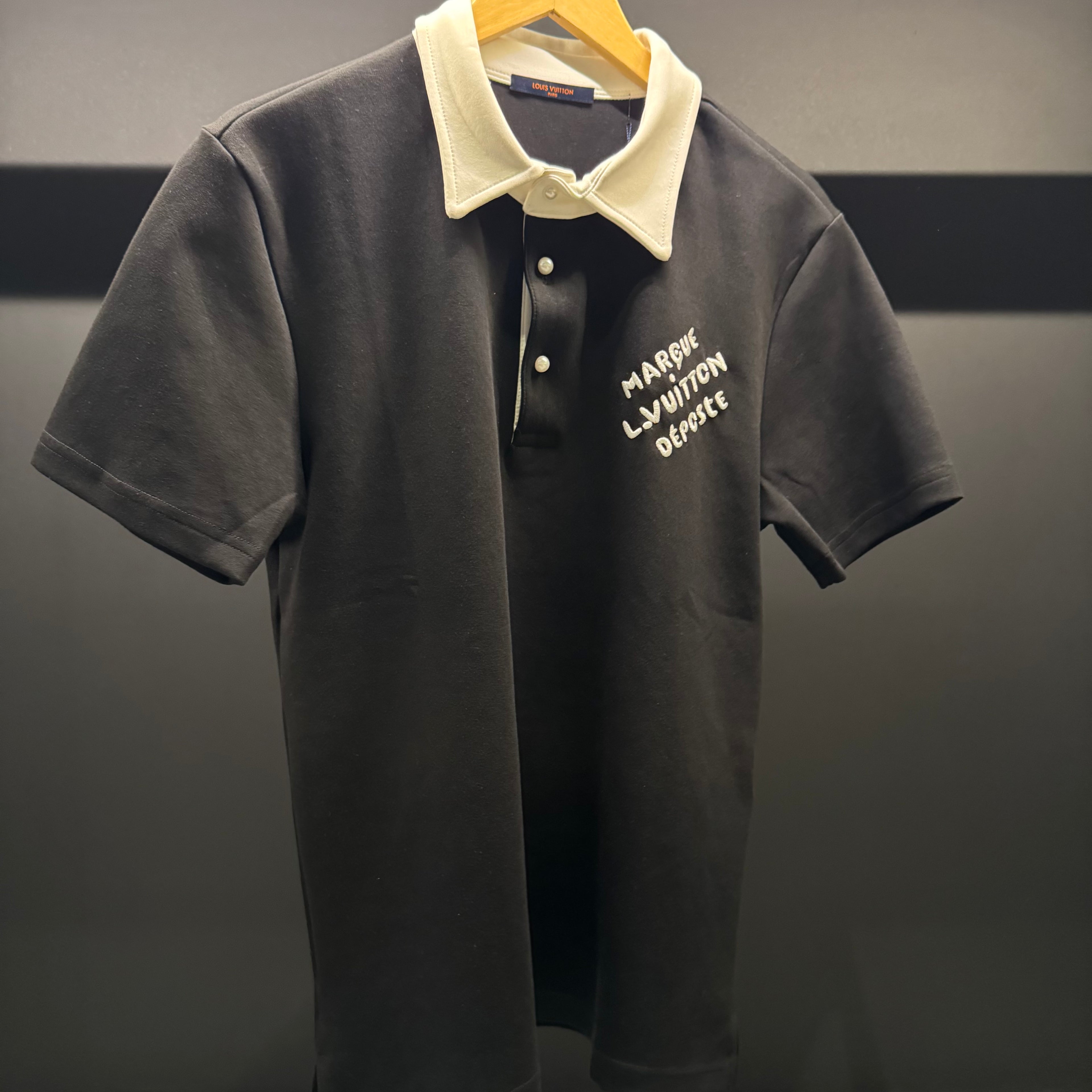 Louis Vuitton polo shirt pearl embroidered