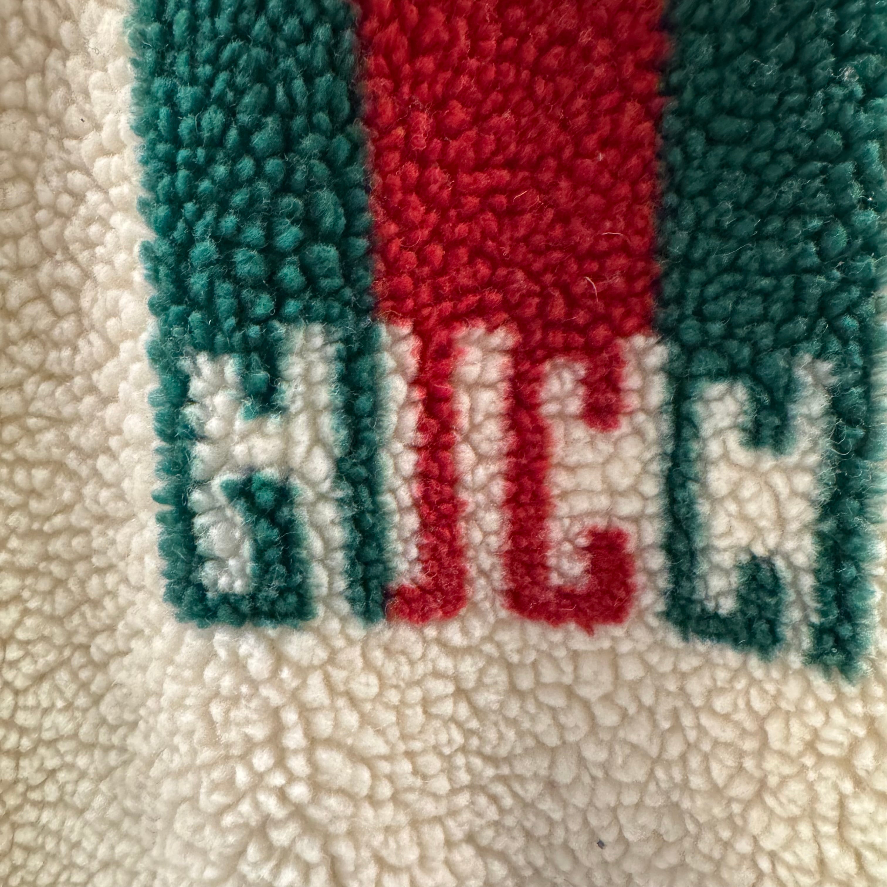 Gucci Web Stripe wool-blend fleece hoodie