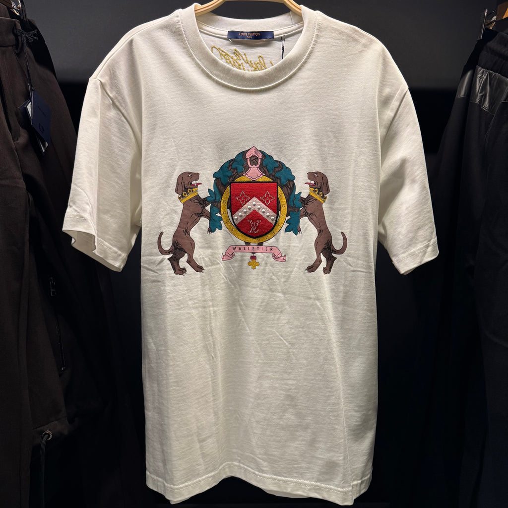 Louis Vuitton embellished cotton Tshirt