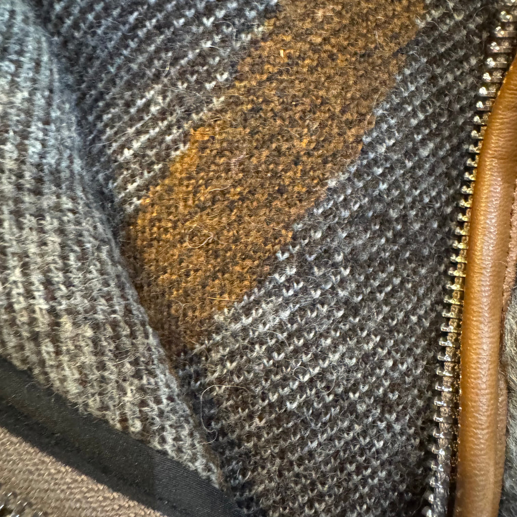 Loewe logo print hooded fleece gilet jacket