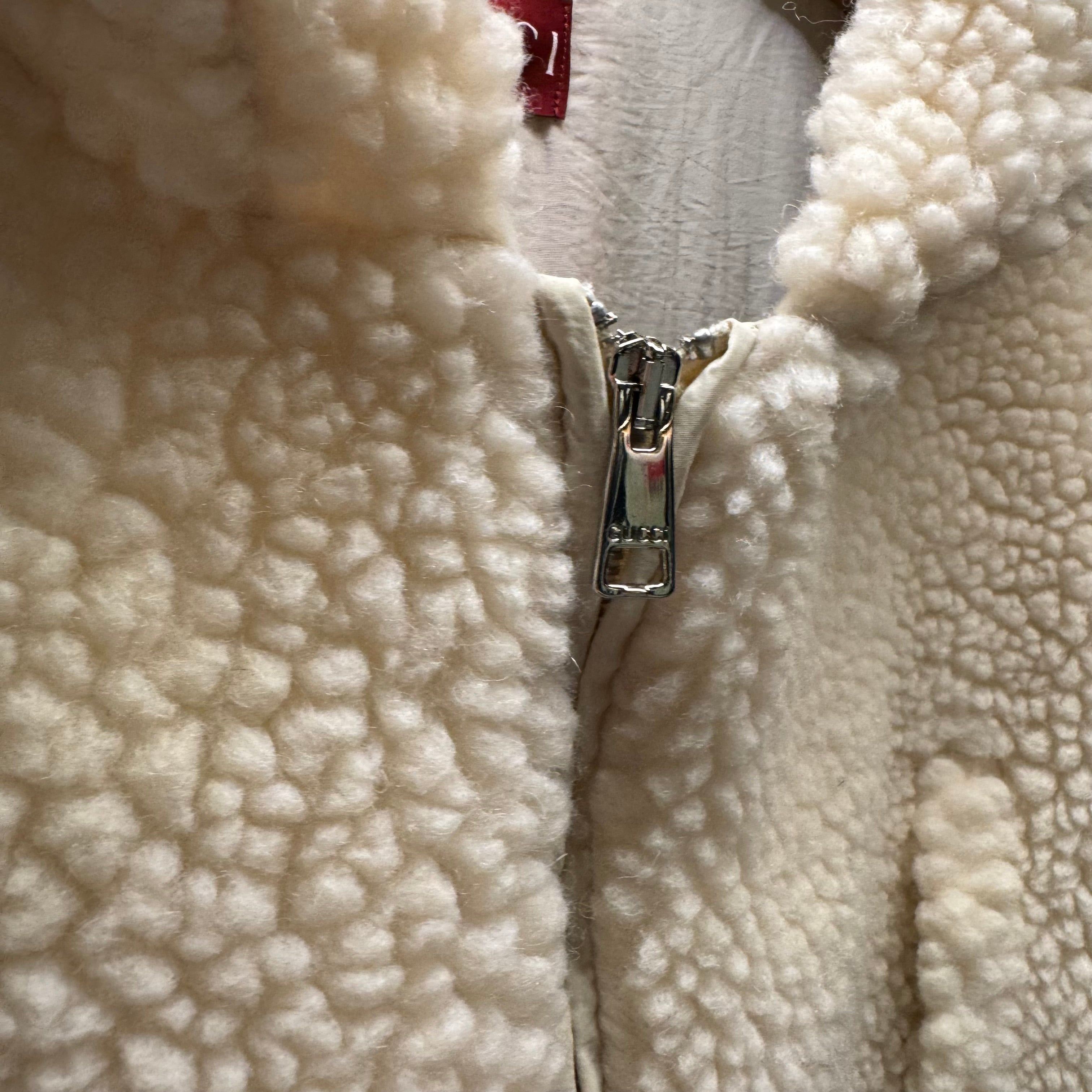 Gucci Web Stripe wool-blend fleece hoodie