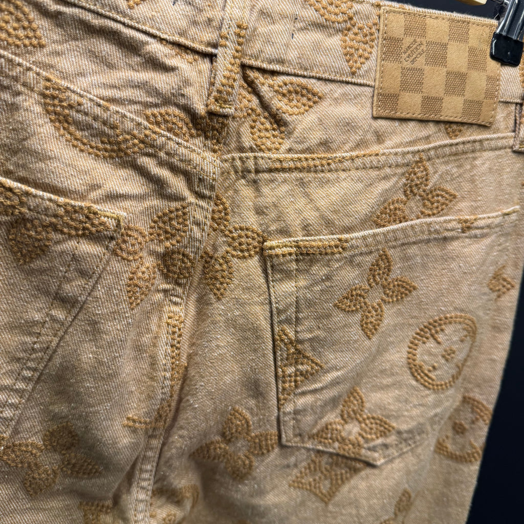 Louis Vuitton monogram Jean beige pants