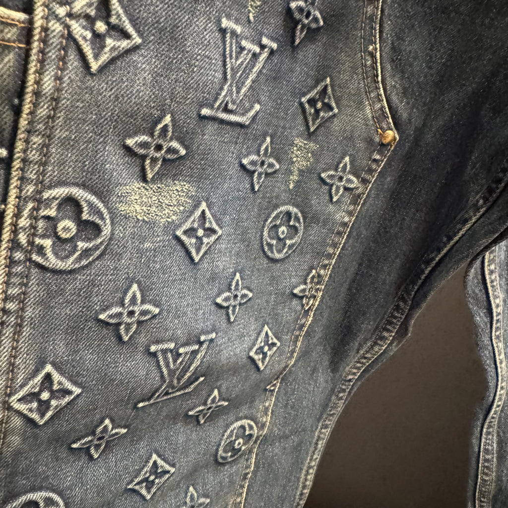 Louis Vuitton monogram denim pants
