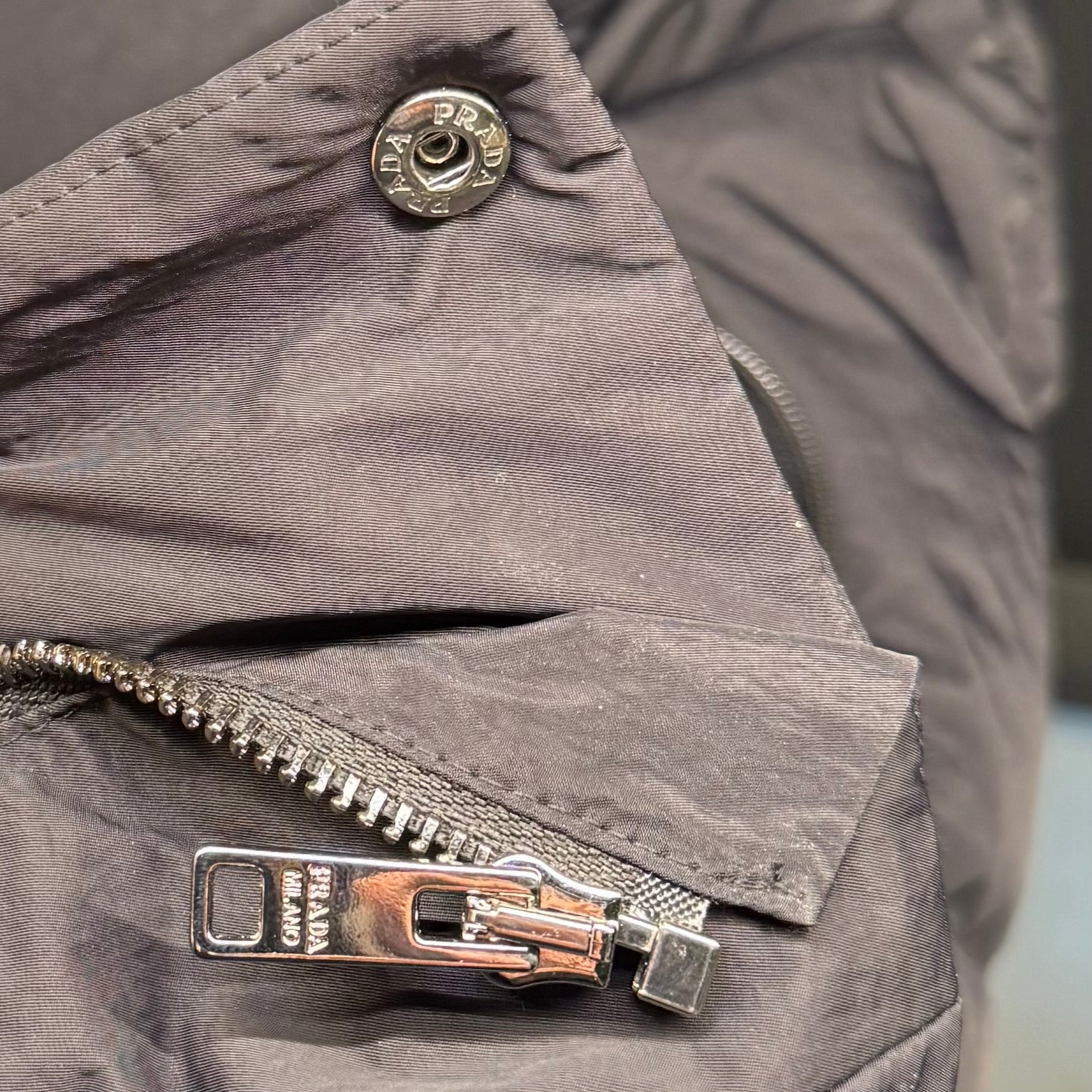 Prada technical fabric puffer vest