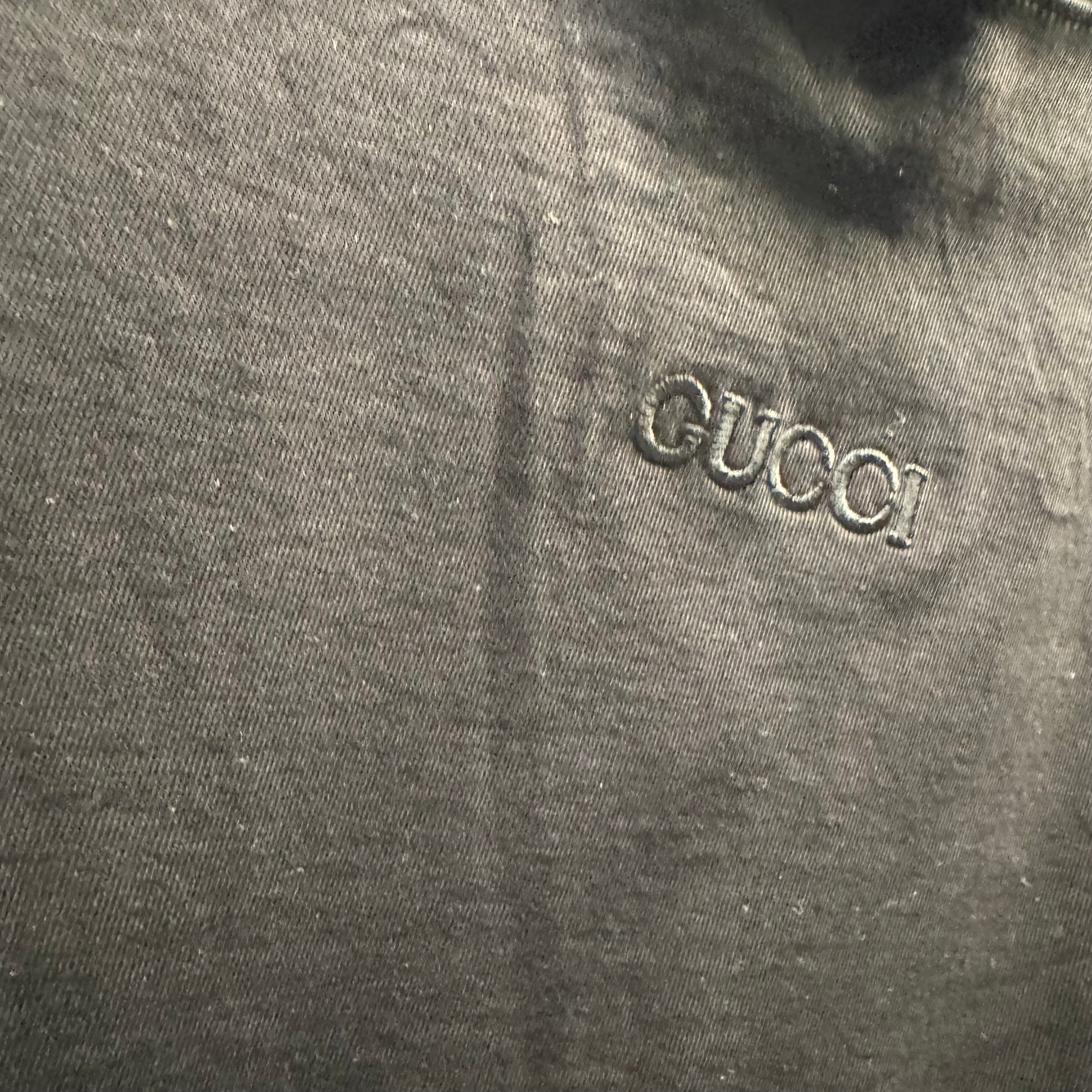 Gucci embellished snake back tshirt