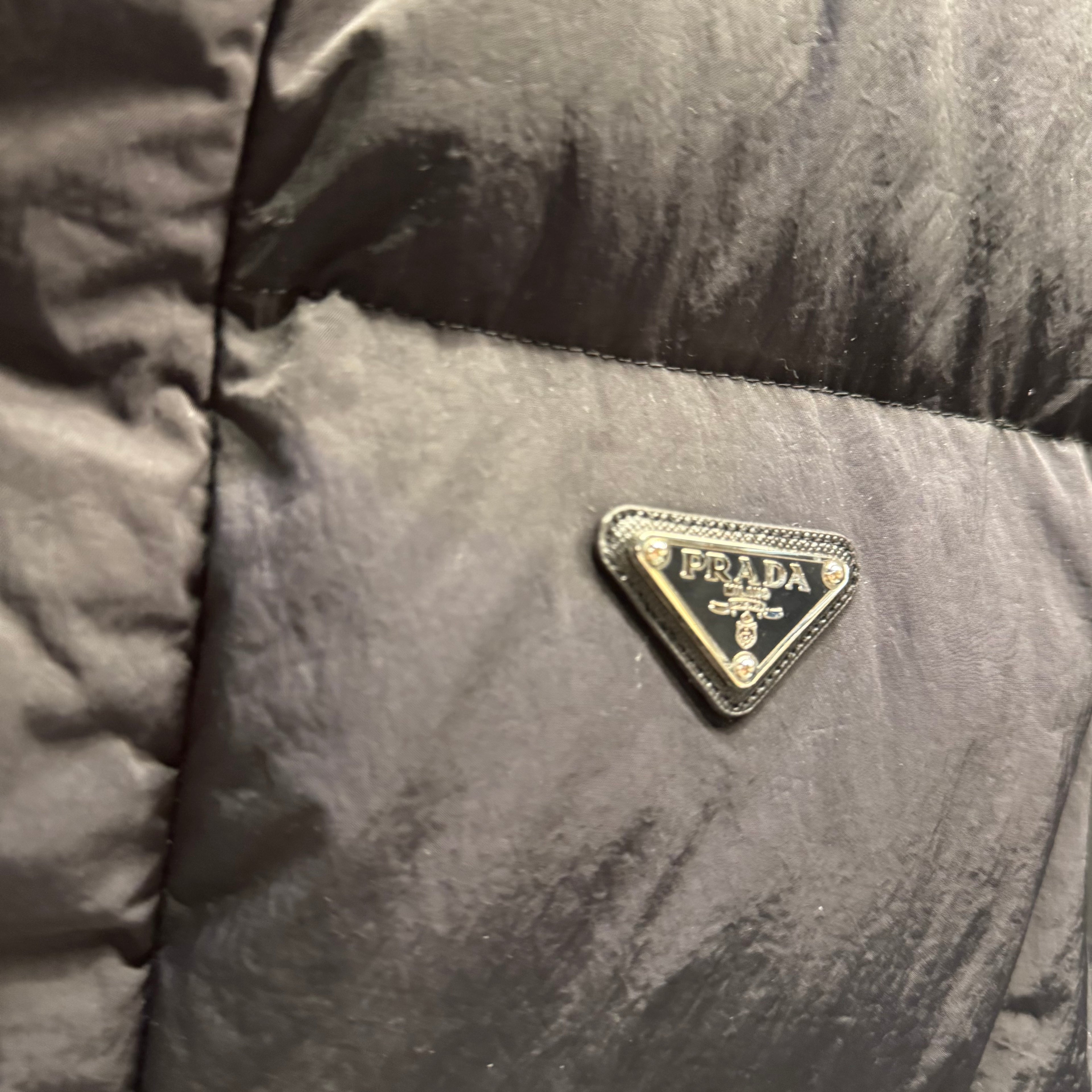 Prada technical fabric puffer vest