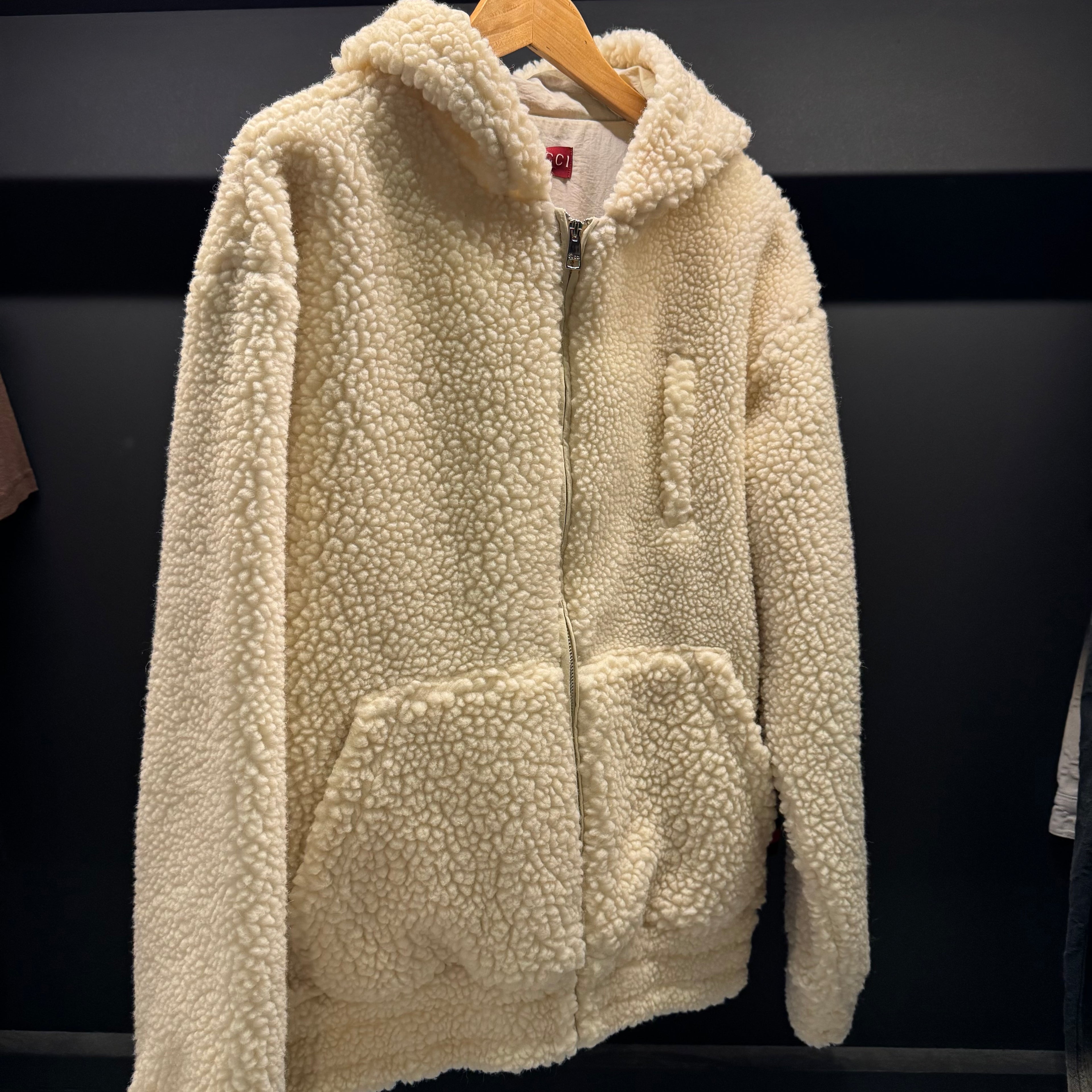 Gucci Web Stripe wool-blend fleece hoodie