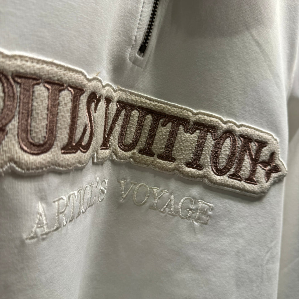 Louis Vuitton embellished half zip sweatshirt