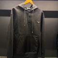Prada hoodie half buttoned