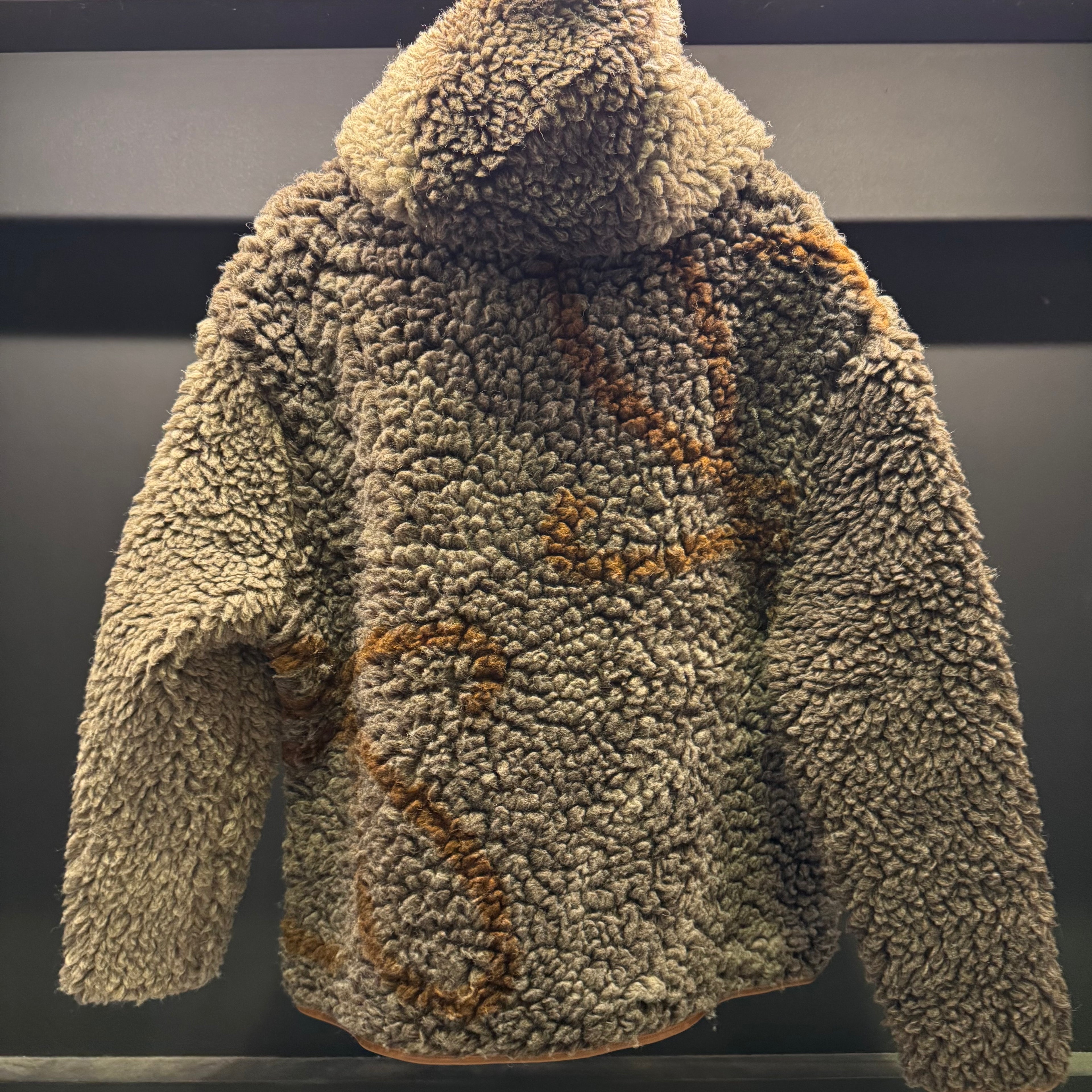 Loewe logo print hooded fleece jacket