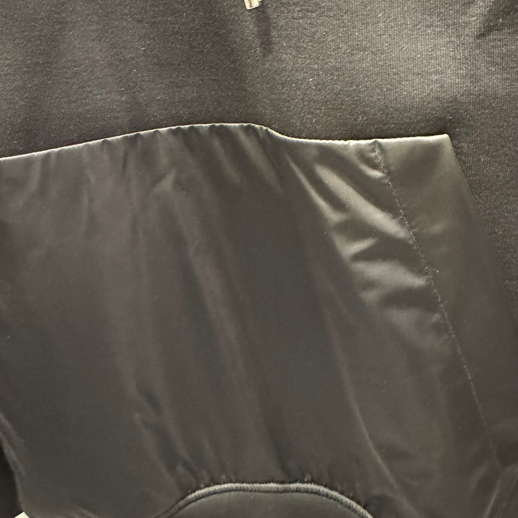 Prada hoodie half buttoned