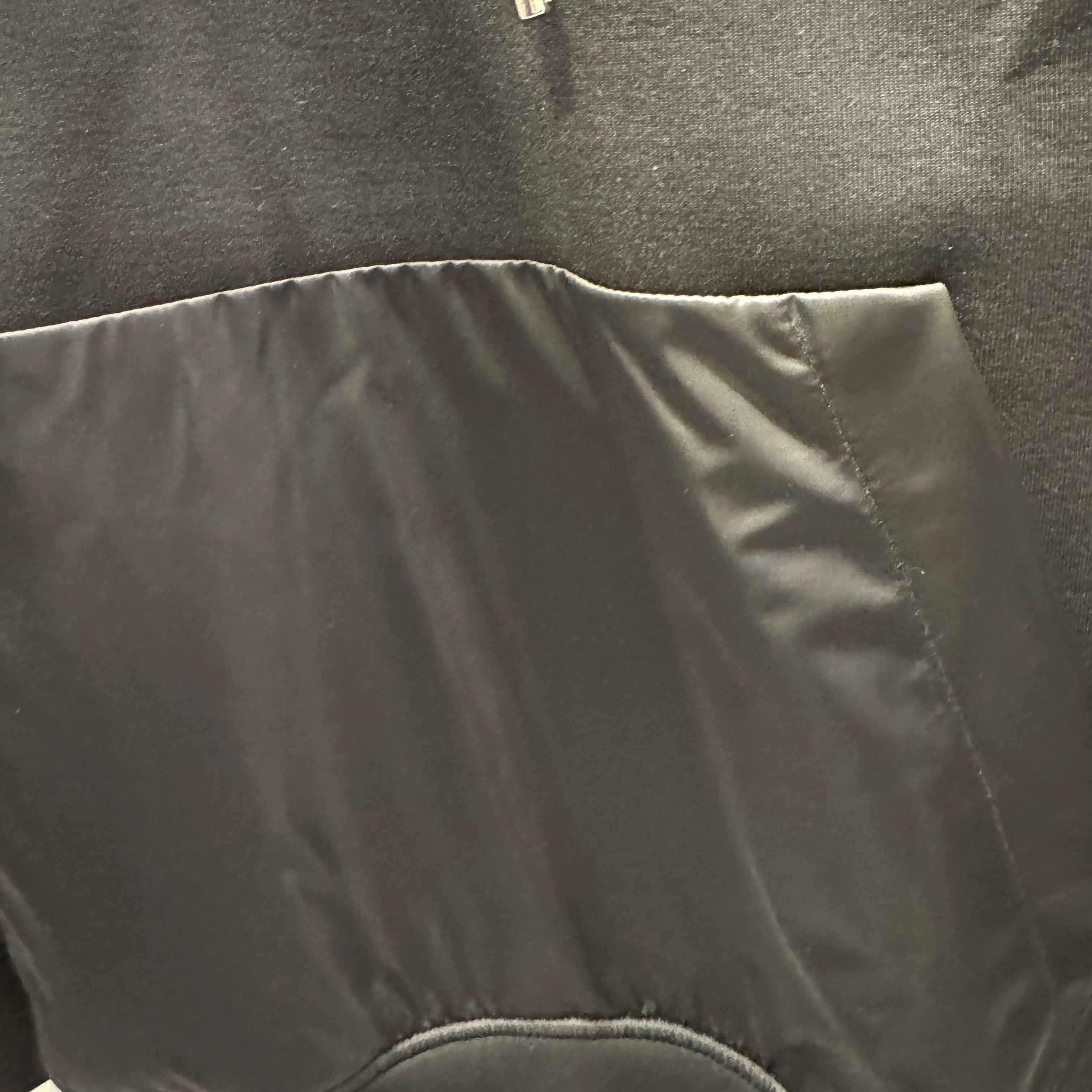 Prada hoodie half buttoned