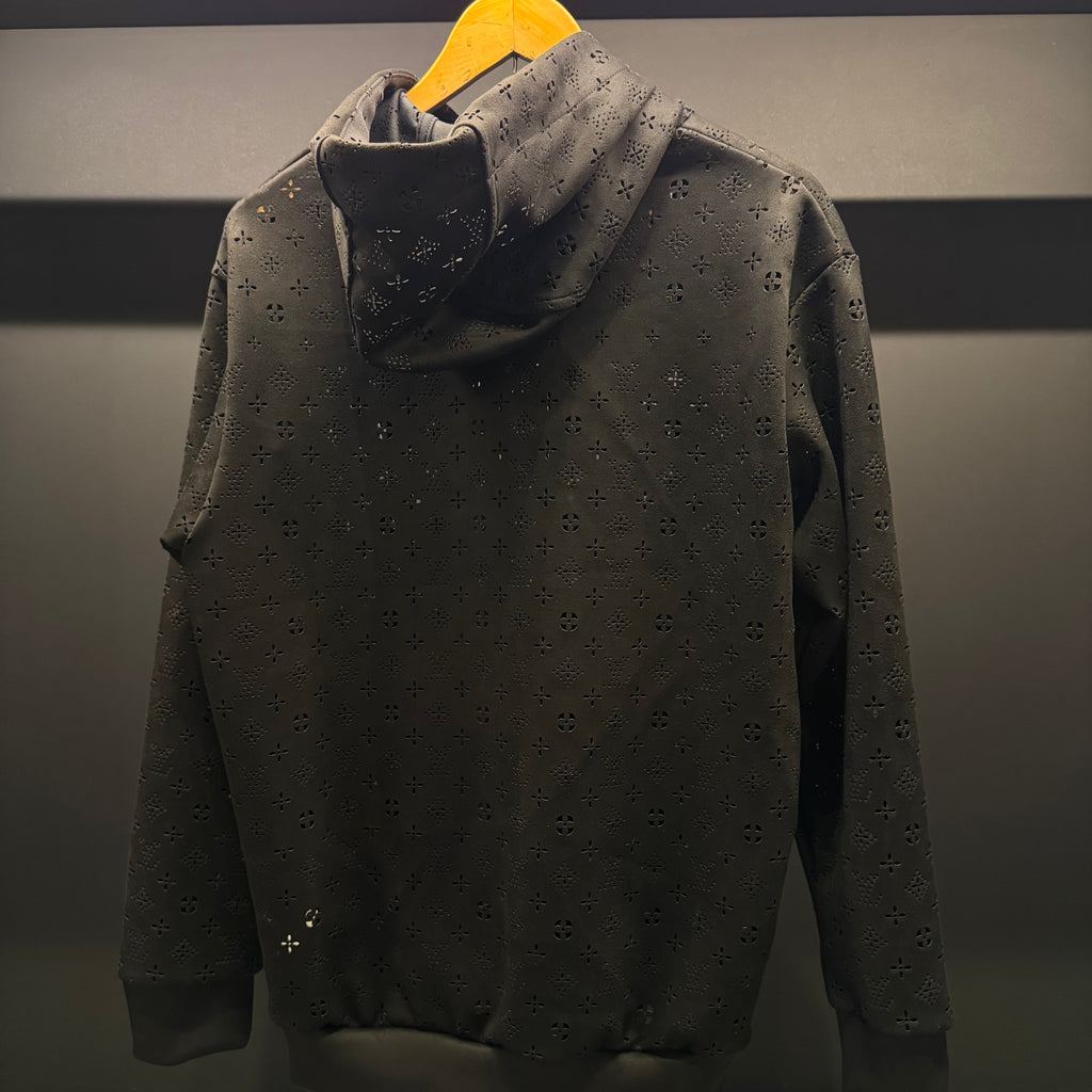 Louis Vuitton monogram pierced hoodie