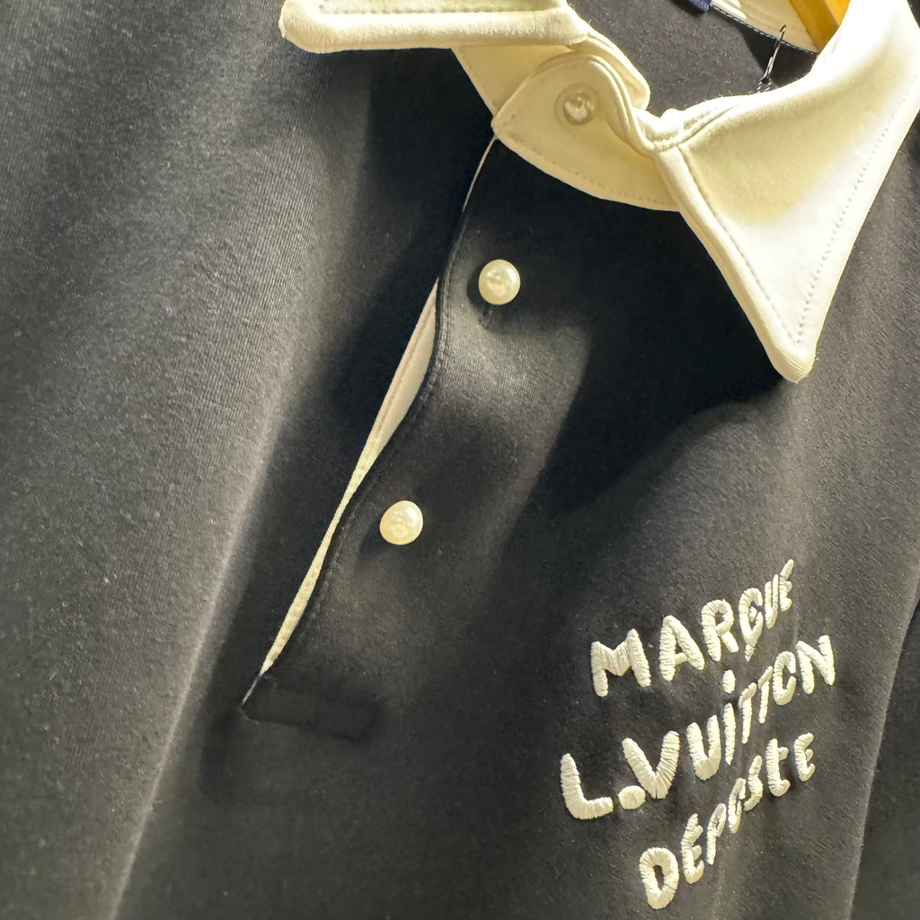 Louis Vuitton polo shirt pearl embroidered